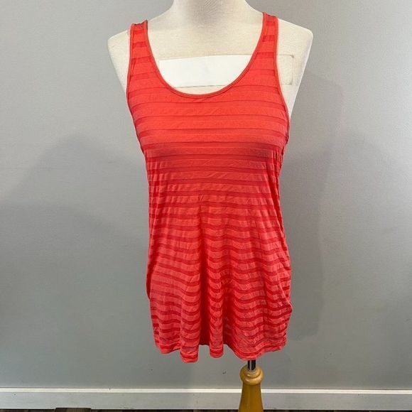 🌿4/$35🌿 H&M Pink Stripe‎ Two-Tone Tank Top (4) - Picture 2 of 8